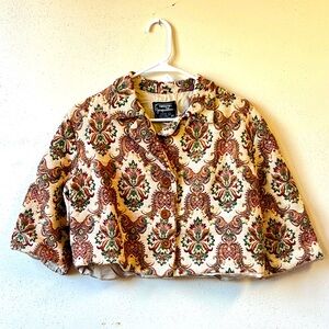 Tapestry Cropped Jacket